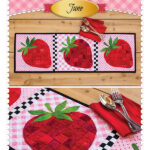 Patchwork Accent Runner:  June Strawberries SF 49958
