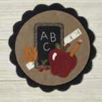 Welcome HOME Series Center Circle Woolen Mat August by Buttermilk Basin BMB1553
