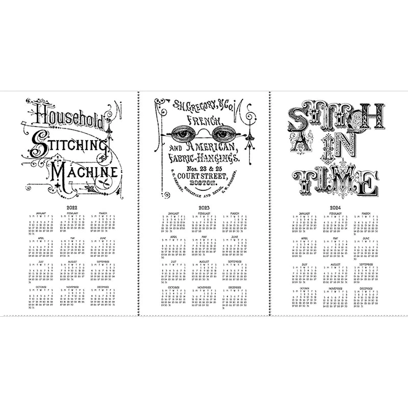 She Who Sews Calendar Panel by Riley Blake Designs VP11335-PANEL