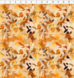 Reflections of Autumn Gold Opulent by In the Beginning Fabrics