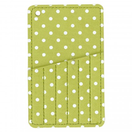 Needle Carry Card in Polka Dot Light Green by Emma Creation