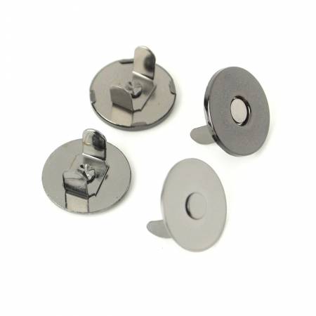 Two Magnetic Snaps 3/4" in Gunmetal by Sallie Tomato STS158B