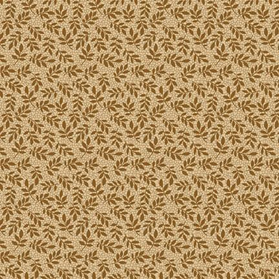 House on Summer Hill in Caramel Tossed Leaf Sprig by Henry Glass 2917-35