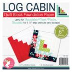 Log Cabin 6in Block Foundation Paper Pad by It's Sew Emma ISE-752