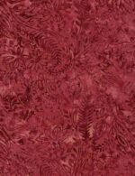 Evening Sky in Crimson Garden Leaves by Tonga Batiks for Timeless Treasures B4957