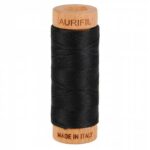 Mako Cotton Thread Solid 80wt 300yds Black # A1080-2692