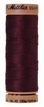 Silk-Finish 40wt Solid Cotton Thread 164yd/150M Bordeaux by Mettler 9136-0109
