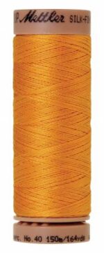 Silk-Finish 40wt Solid Cotton Thread 164yd/150M Marigold by Mettler 9136-0161