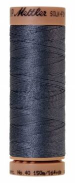 Silk-Finish 40wt Solid Cotton Thread 164yd/150M Blue Shadow by Mettler 9136-0311