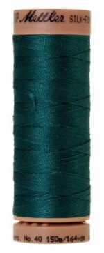 Silk-Finish 40wt Solid Cotton Thread 164yd/150M Cobalt Blue by Mettler 9136-0815