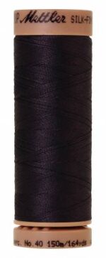 Silk-Finish 40wt Solid Cotton Thread 164yd/150M Evening Blue by Mettler 9136-0580