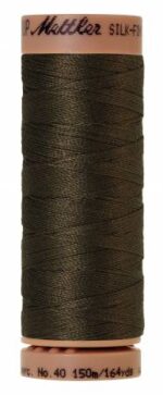 Silk-Finish 40wt Solid Cotton Thread 164yd/150M Olive by Mettler 9136-1043