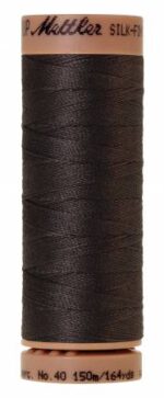 Silk-Finish 40wt Solid Cotton Thread 164yd/150M Charcoal by Mettler 9136-1282