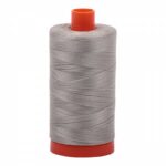 Mako Cotton Thread Solid 50wt 1422yds Light Grey by Aurifil USA A1050-5021