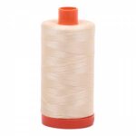 Mako Cotton Thread Solid 50wt 1422yds Butter by Aurifil USA A1050-2123