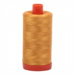 Mako Cotton Thread Solid 50wt 1422yds Orange Mustard by Aurifil USA A1050-2140