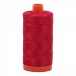 Mako Cotton Thread Solid 50wt 1422yds Red by Aurifil USA A1050-2250