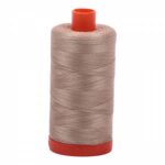 Mako Cotton Thread Solid 50wt 1422yds Stone by Aurifil USA A1050-2324