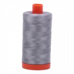 Mako Cotton Thread Solid 50wt 1422yds Grey by Aurifil USA A1050-2605