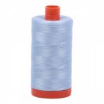 Mako Cotton Thread Solid 50wt 1422yds Light Robins Egg by Aurifil USA A1050-2710