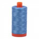 Mako Cotton Thread Solid 50wt 1422yds Light Wedgewood by Aurifil USA A1050-2725
