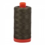 Mako Cotton Thread Solid 50wt 1422yds Army Green by Aurifil USA A1050-2905)