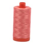 Mako Cotton Thread Solid 50wt 1422yds Tangerine by Aurifil USA A1050-6729