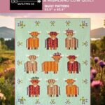 Mini Coos A Highland Cow Quilt Pattern by Art East Quilting Co. AEMC1123