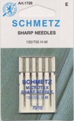 Schmetz Sharp / Microtex Machine Needle Size 10/70 1729