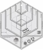 Creative Grids Hexagon Trim Tool Quilt Ruler CGRJAW4