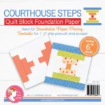 Courthouse Steps 6in Quilt Block Foundation Paper Pad by It's Sew Emma ISE-764
