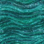 Gigi in the Garden in Teal Abstract Circles By Camelot 16240105-01