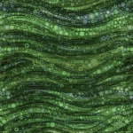 Gigi in the Garden in Green Abstract Circles By Camelot 16240105-04
