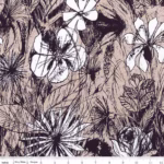 Expressions Batiks in Coffee Cream Floral Reflections By Riley Blake BT23180-133