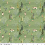 Santa's Tree Farm in Woodland Green By Riley Blake CD16451-GREEN