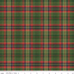More Christmas Wishes in Green Lumberjack Green By Riley Blake CD16558-GREEN