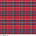More Christmas Wishes in Red Lumberjack Red By Riley Blake CD16558-RED