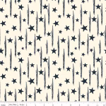 American Honor in Cream Stars and Stripes By Riley Blake C17094-CREAM